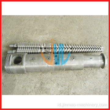 51/105 Twin sekrup kerucut barel untuk pipa PVC PVC